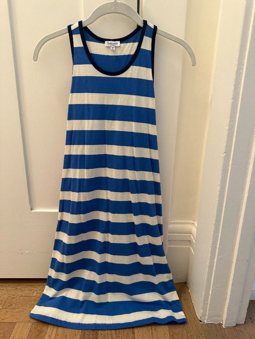 Splendid Blue & White Stripe Racerback Tank Maxi Dress - Women's XS - Never Worn
